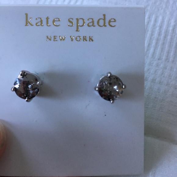 kate spade Jewelry - Kate spade silver sparkle stud earrings nwt kate spade Jewelry - Kate spade silver sparkle stud earrings nwt
